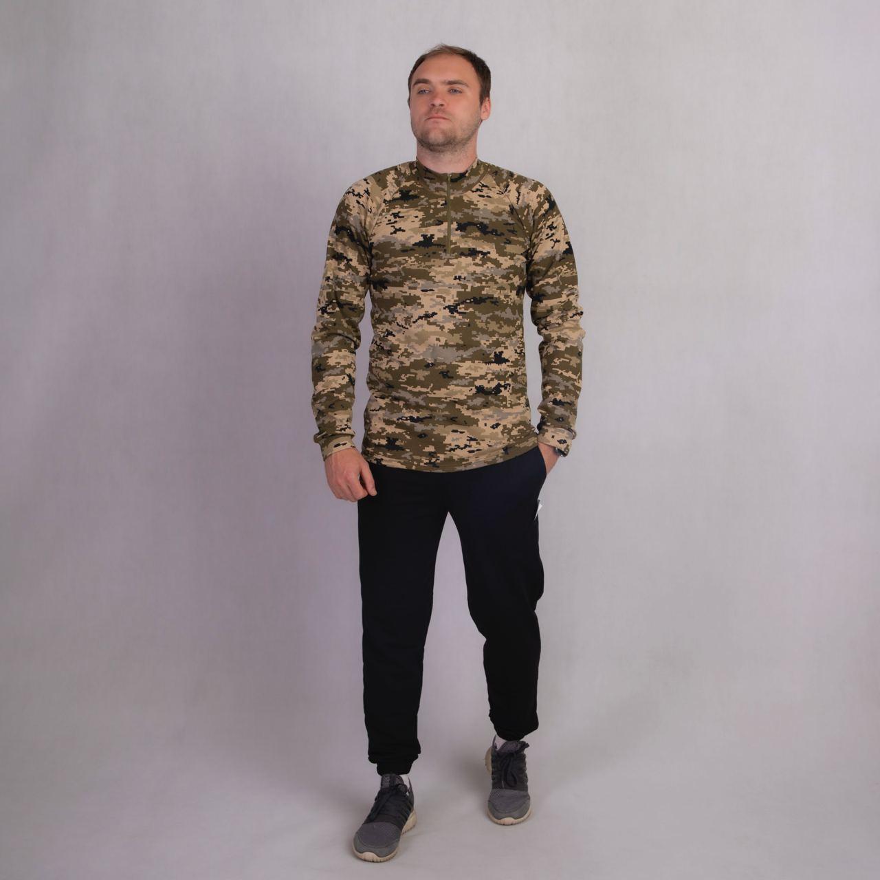 Чоловіча піксельна кофта на блискавці 60р.