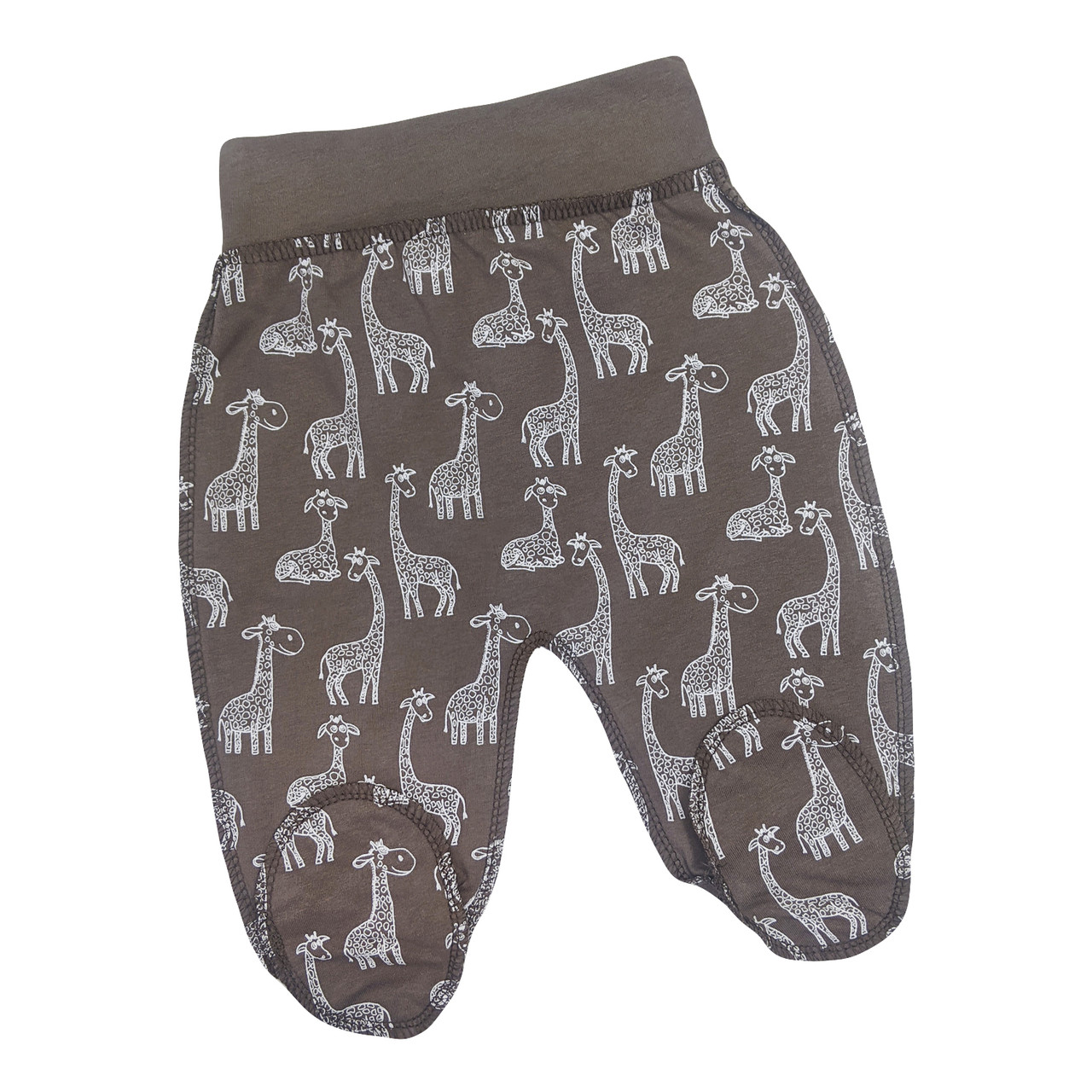 Повзуни для малюків Жирафики (кавовий), фото 1