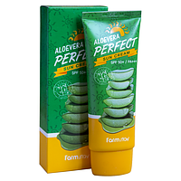 Крем Farm Stay Aloevera Perfect Sun Cream SPF50+ PA+++ сонцезахисний з екстрактом алое віра, 70 мл