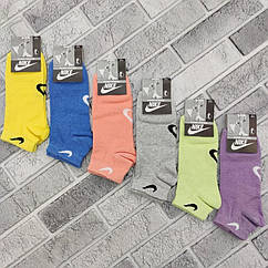 Шкарпетки жіночі спортивні короткі весна/осінь асорті. 36-41 NI 20005535