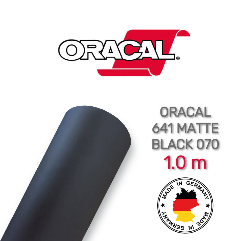 Oracal 641 070 Matte Black 1 m: продажа, цена в Киеве. Пленки