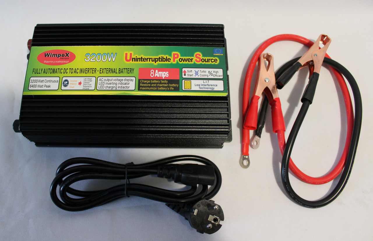Перетворювач напруги WIMPEX 3200W-12V UPS