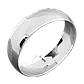 Срібна обручка гладенька класична широка, фото 2