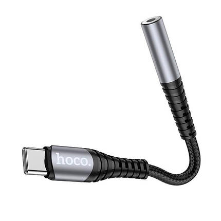 Перехідник HOCO Audio converter LS33 Type-C на AUX, сірий, фото 4
