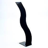 Підставка чорна глянсова пластик акрил під прикрашання висота 25 см ширина 4 см