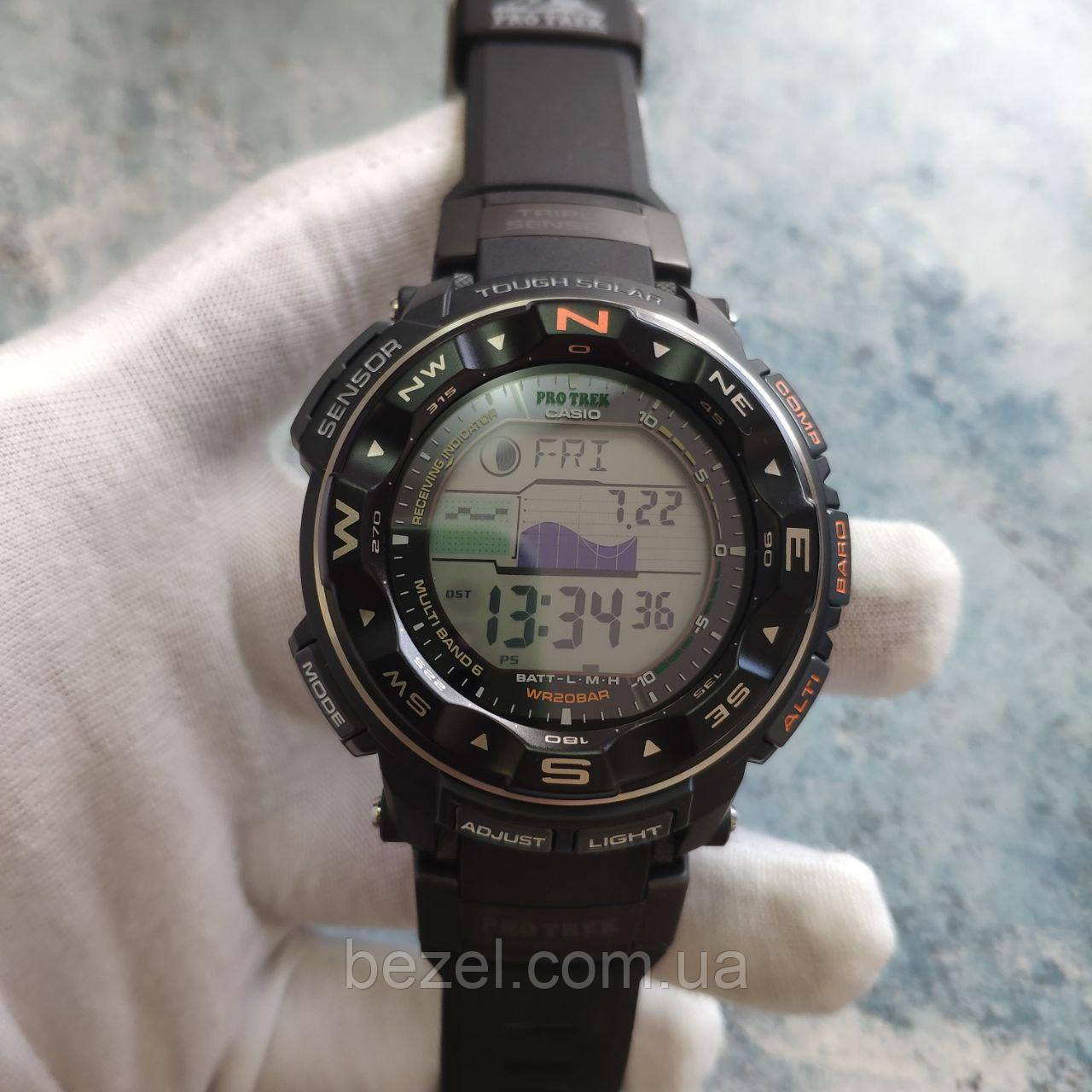 Чоловічий годинник Касіо ProTrek PRW-2500-1 Касіо протиударні японські кварцові
