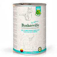 Baskerville консерва для кошек Оленина с кроликом и кошачьей мятой - 400г