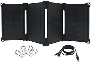 Сонячний зарядний пристрій Solar panel IP67 28W (xinpugung 28W X001I2BOR5)
