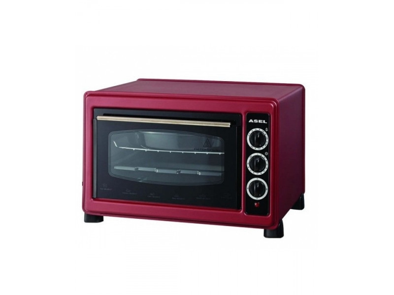 Духовка настільна електрична Asel AF 33-23 (об'єм 33 літри) Бордо