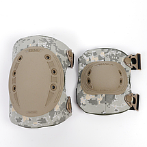 Комплект тактичні наколінники та налокітники захисні Кіборг (камуфляж піксель), фото 3