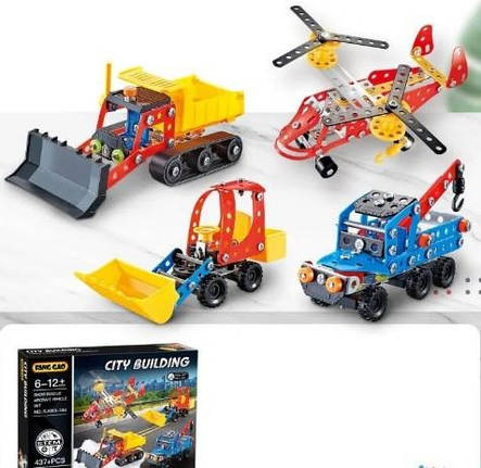 Конструктор транспорт металевий, фото 2