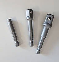 Набір перехідників для головок під шуруповерт 1/4" 3од. TOPTUL (1/4", 3/8", 1/2") GAAR0301