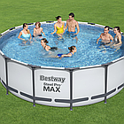 Каркасний басейн Bestway Steel Pro Max 56418 (366 х 100 см), з картриджним фільтром і сходами, фото 7