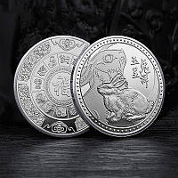 Серебряная монета Кролик для большого Богатства