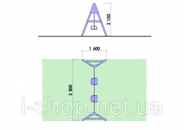 Дитяча гойдалка Божа корівка KIDIGO GOI020, фото 2