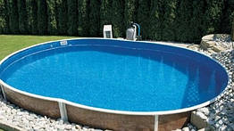 Німецький збірний басейн великий 11 x 5 х 1.5 м овальний Hobby Pool Toscana (плівка 0.8 мм)