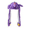 Карнавальна шапка з підсвічуванням: фіолетовий єдиноріг з вухами, що піднімаються., фото 4
