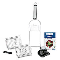 Овочерізка для моркви Nicer Dicer SPEED, Овочерізка багато насадок, Механічні овочерізки PF-154 для овочів, фото 6