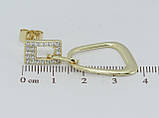 Сережки Xuping QQMM Позолота 14K пусети "Декоративні підвіски", фото 3