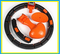 Массажный обруч для похудения Intelligent Hula Hoop 7803 Черно-оранжевый обруч для коррекции фигуры