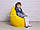 Крісло мішок груша дитяча | жовтий Oxford, фото 5