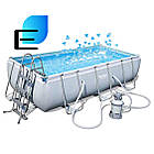 Каркасний басейн Bestway 5612B (640 х 274 х 132 см) з піщаним фільтром, тентом і сходами, фото 4