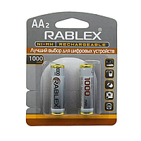 Аккумуляторы AA (HR6) Rablex 1000mAh (2шт.)