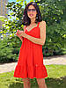 Жіноче плаття з трикотаж - рубчик Poliit 8839 червоний 36, фото 7