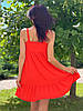 Жіноче плаття з трикотаж - рубчик Poliit 8839 червоний 36, фото 5