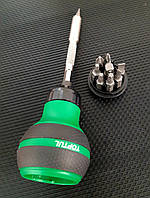 Викрутка-міні з трискачкою та насадками (9 шт) TOPTUL GAAR1101