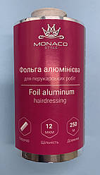Фольга алюмінієва в рулоні 250м, 12 мкм, Monaco Style