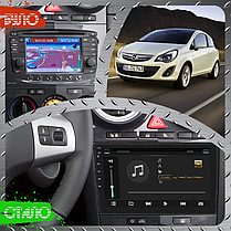 Штатна магнітола екран 9" Lesko для Opel Corsa D Рестайлінг II 2011-2014 1/16Gb/ Wi-Fi Optima Опель, фото 4