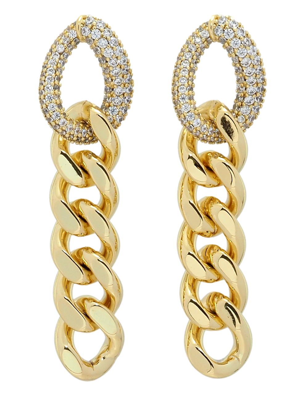 Сережки Xuping QQMM Позолота 14K пусети "Підвіски ланцюжка"