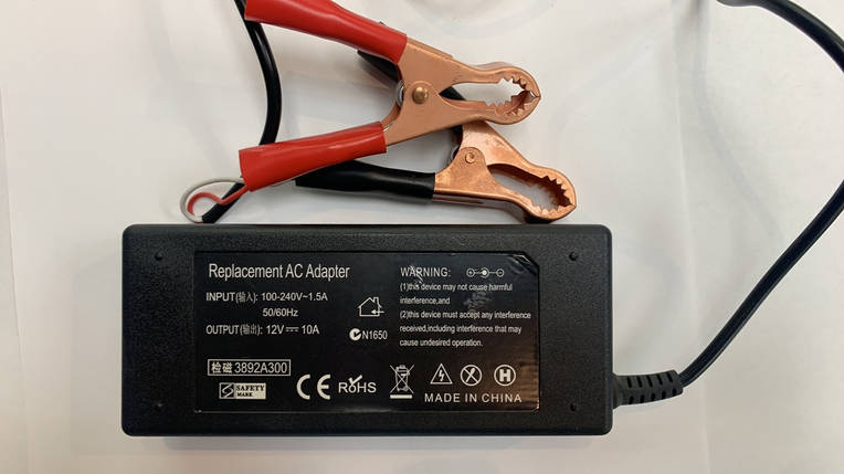 Мережевий зарядний пристрій12V10A для зарядки автомобільного акумулятора, фото 2