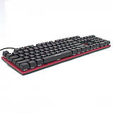 Механічна ігрова клавіатура Cyberpunk CP-110 з RGB-підсвіткою і металевою основою, фото 3