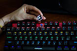 Механічна ігрова клавіатура Cyberpunk CP-110 з RGB-підсвіткою і металевою основою, фото 4