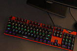 Механічна ігрова клавіатура Cyberpunk CP-110 з RGB-підсвіткою і металевою основою, фото 9