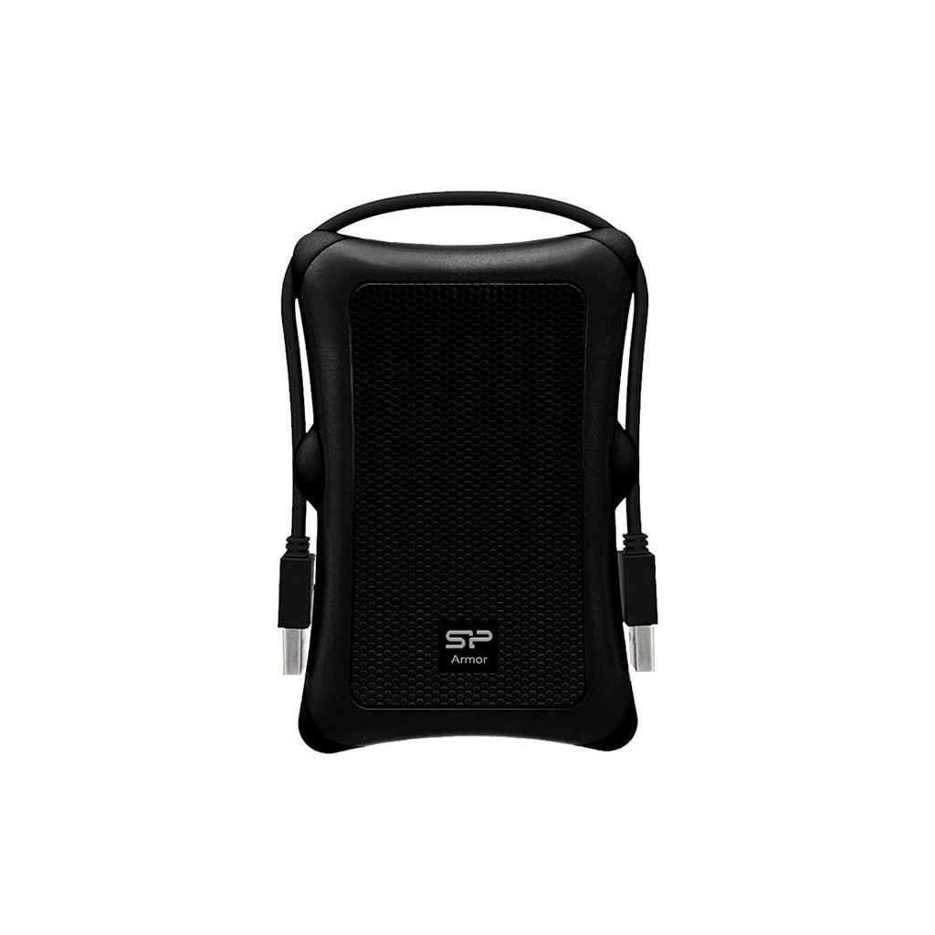 Зовнішній жорсткий диск Silicon Power Armor Series 1 TB (SP010TBPHDA30S3A) 2.5" USB 3.0 Black