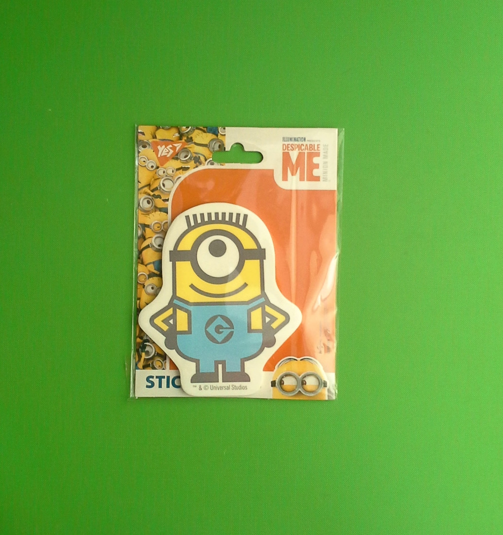 Канц Бумага д/заметок фігурна "Yes" /17247/ "Minions" з клейким кулею, 90*106мм, 40 арк. (1/100)