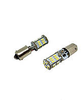 Светодиодная лампа T4W Ba9s 30 SMD 3014 300Lm с режимом стробоскоп (два режима работы) 12V Белая