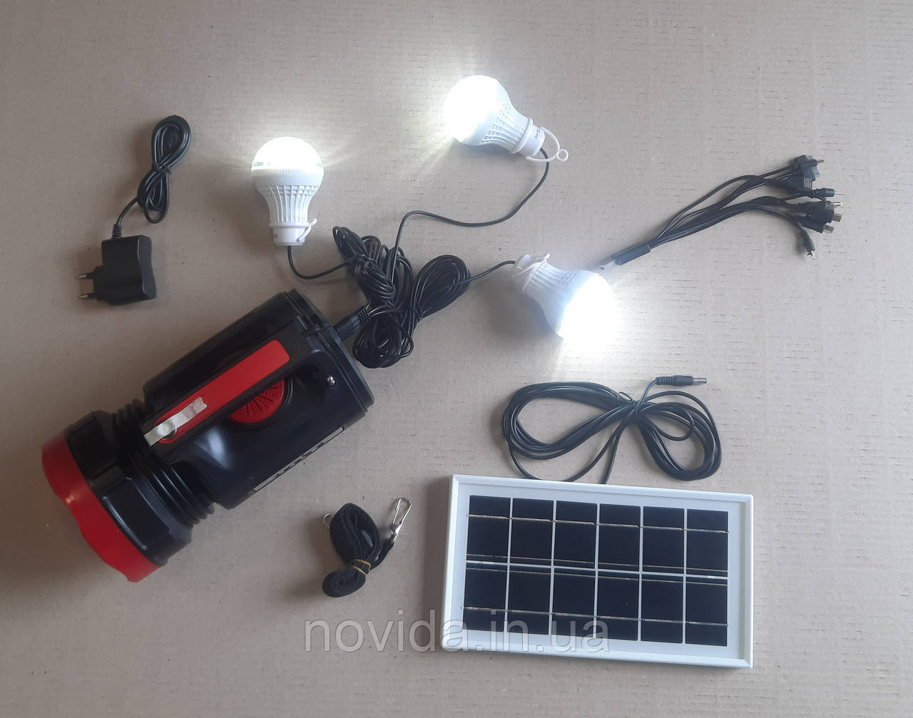 Ліхтар акумуляторний для пікніка Hunter +3 лампи пр-во AXXIS ax-805