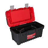 Ящик для інструментів з органайзером 19' / 48 см Draumet алюмінієві замки та ручка (4178), фото 3