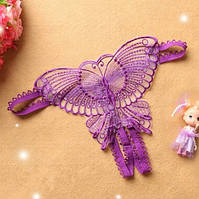 Трусики з розрізом та метеликом універсальний фіолетовий