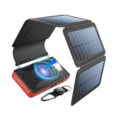 Зарядний пристрій на сонячних батареях Solar panel 40 W VerWireless Charging 20000 mAh (PN-W09)