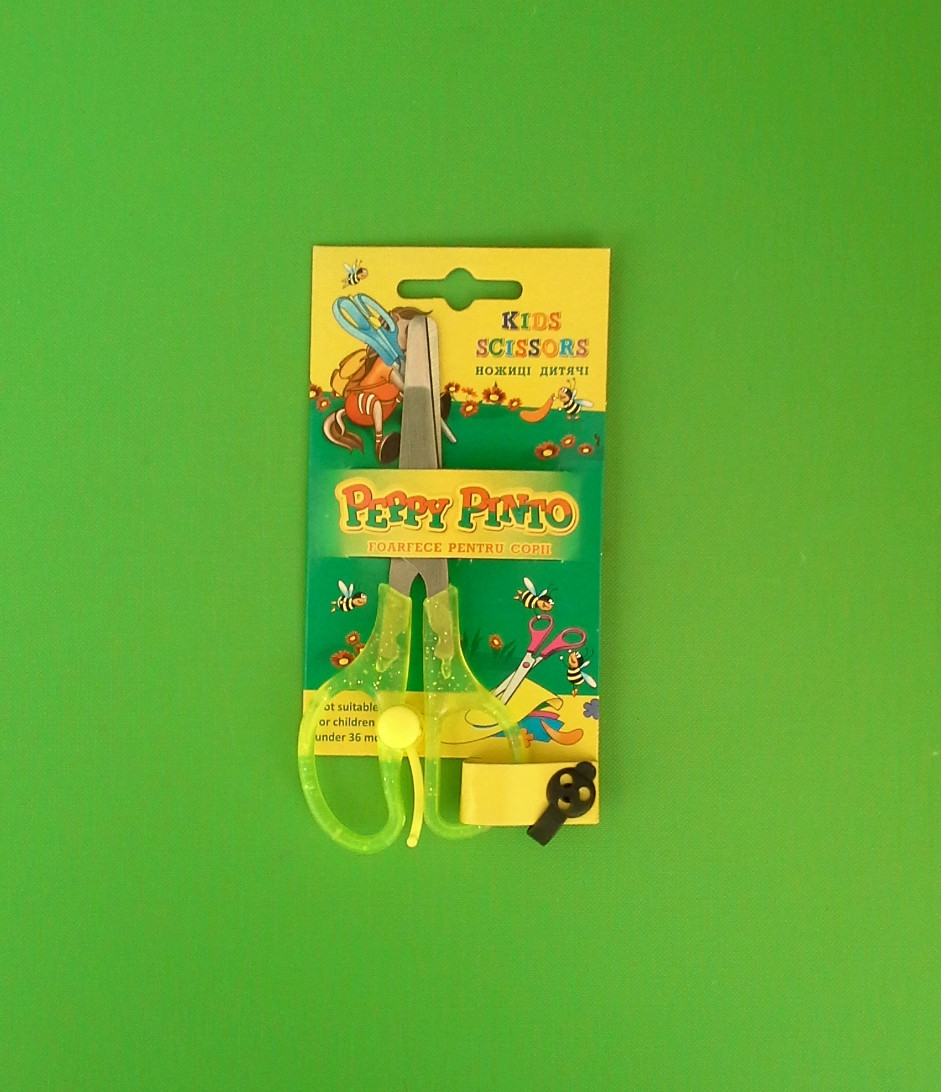 Канц Ножиці дитячі "Peppy Pinto" /KS 105B/ 13.5 см + механ. повернен.(12/360)