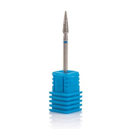 Фреза алмазна Nail Drill "Почка заокруглена, довга" 266 030B діаметр 3 мм, синя, фото 1