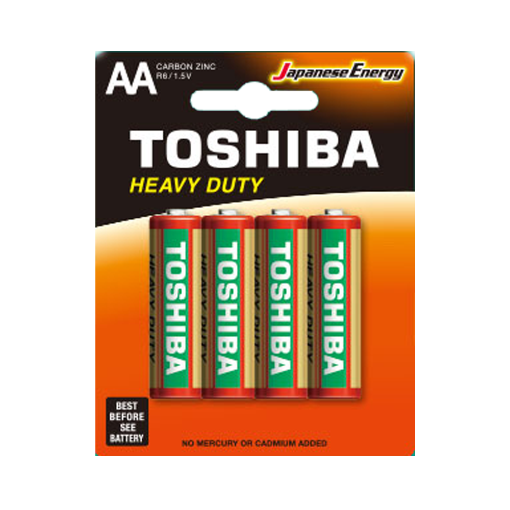 Батарейки AA (R6) Toshiba Heavy Duty (4шт.)