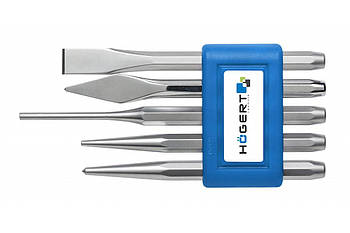 Набір ударно-ріжучого інструменту, 5 шт., CrV Hoegert HT3B713