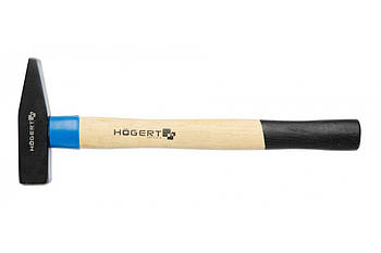 Слюсарний молоток кований 100 г, з дерев'яною рукояткою Hoegert HT3B001