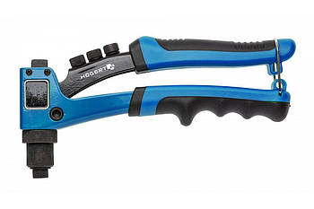 Заклепочник ручний 215 мм, для сталевих та алюмінієвих заклепок Hoegert HT2C152